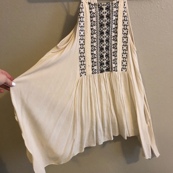 Flowy Embroidered Racerback Tank - Picture 2 of 5